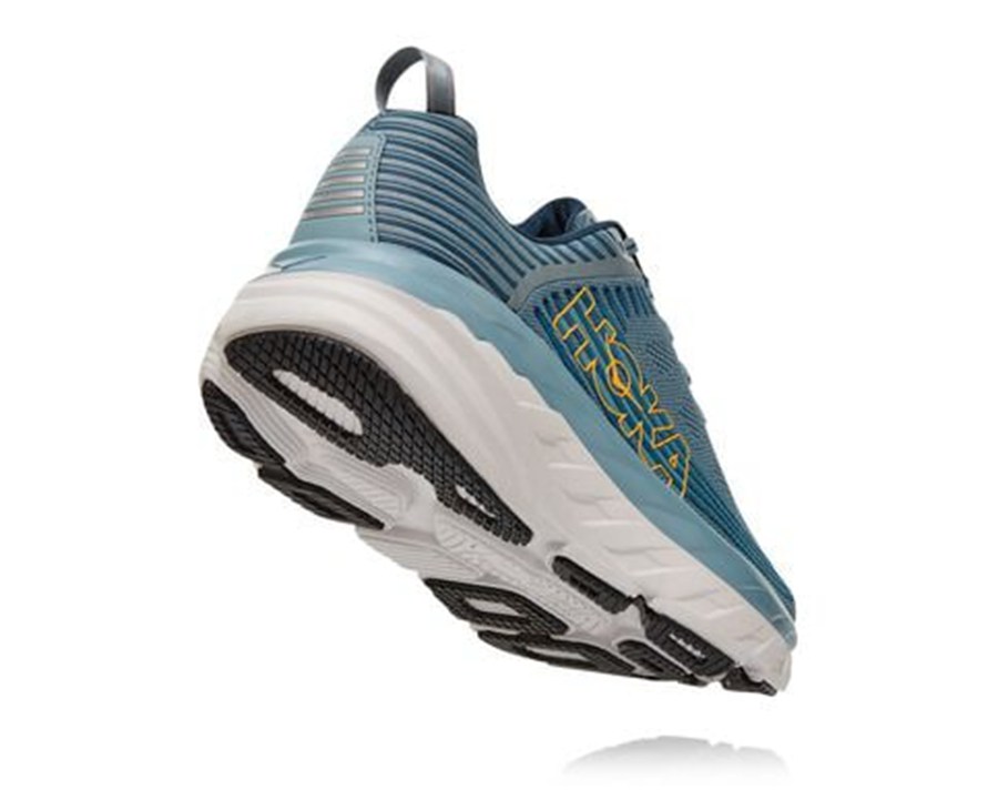 Hoka One One Running Shoes Mens Blue - Bondi 6 - 83619SQBD